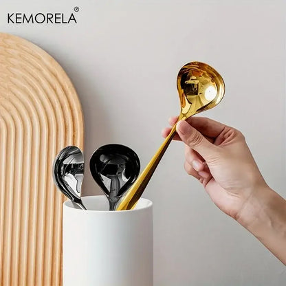 Modern stainless steel small gravy ladle set dining room sauce spoons