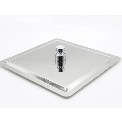 Modern stainless steel square ceiling rain shower head bathroom accessory