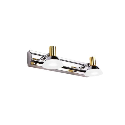 Modern stainless steel wall light chrome & gold bathroom vanity light