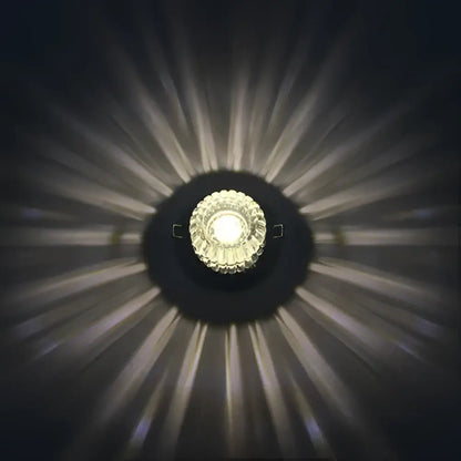 Modern sunburst crystal led flush mount ceiling light for living room