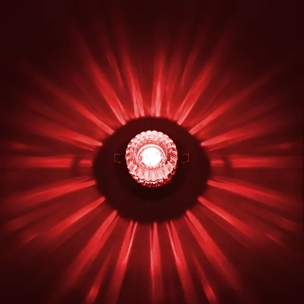 Modern sunburst crystal led flush mount ceiling light for living room