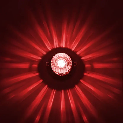 Modern sunburst crystal led flush mount ceiling light for living room