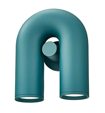 Modern terracotta led u-shaped wall lamp for living room lighting