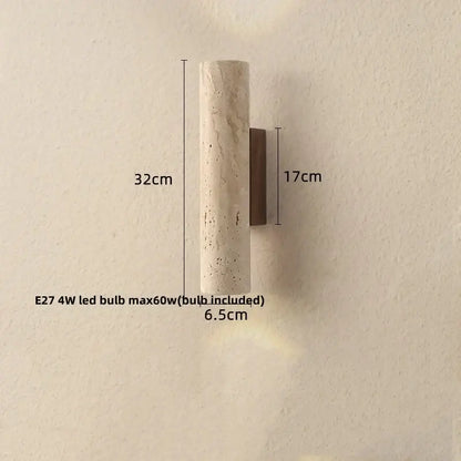 Modern terrazzo concrete led wall sconce bathroom light