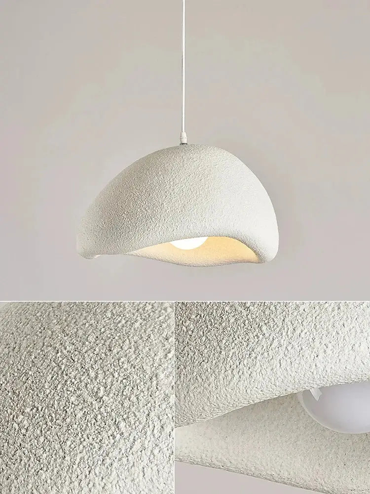 Modern textured cream cloud chandelier dining room pendant light