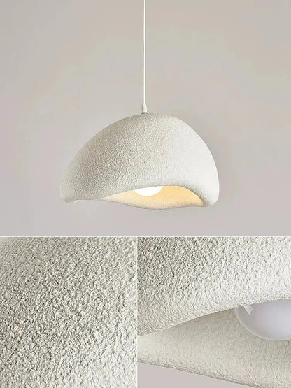 Modern textured cream cloud chandelier dining room pendant light