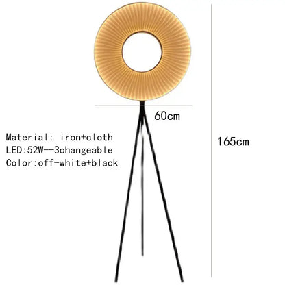 Modern textured dix heures round fabric led pendant light dining room