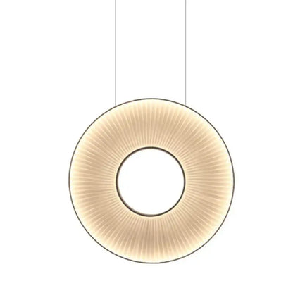 Modern textured dix heures round fabric led pendant light dining room