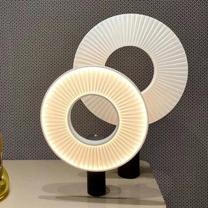 Modern textured dix heures round fabric led pendant light dining room