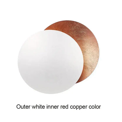 Modern textured eclipse round wall lamp for bedroom moon sconce