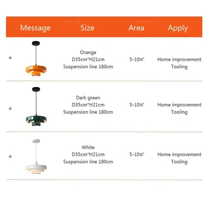 Modern tiered black & dark green pendant light for dining room
