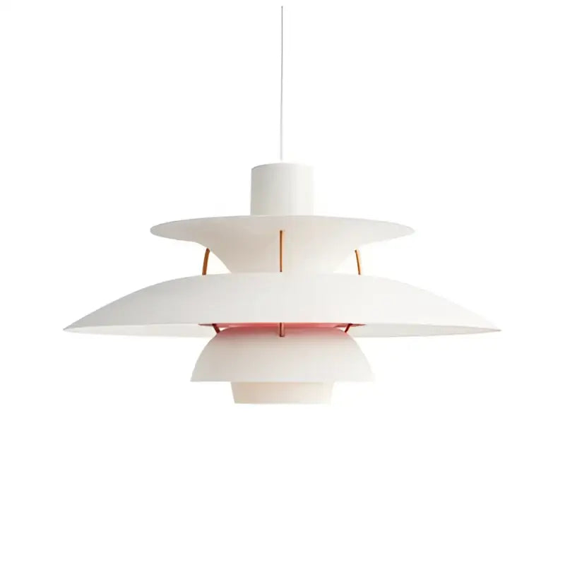 Modern tiered colorful metal hanging light dining room suspension lamp