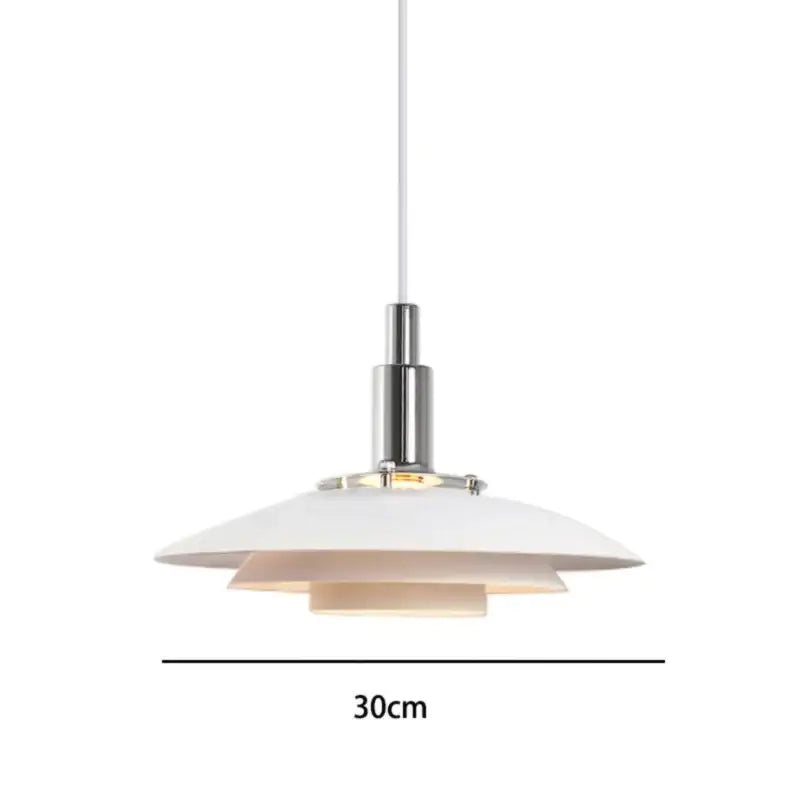 Modern tiered colorful metal hanging light dining room suspension lamp