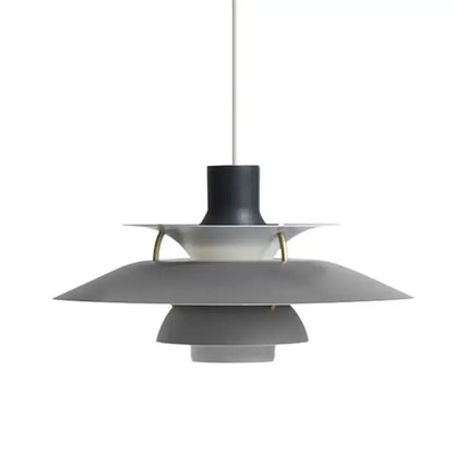 Modern tiered colorful metal hanging light dining room suspension lamp