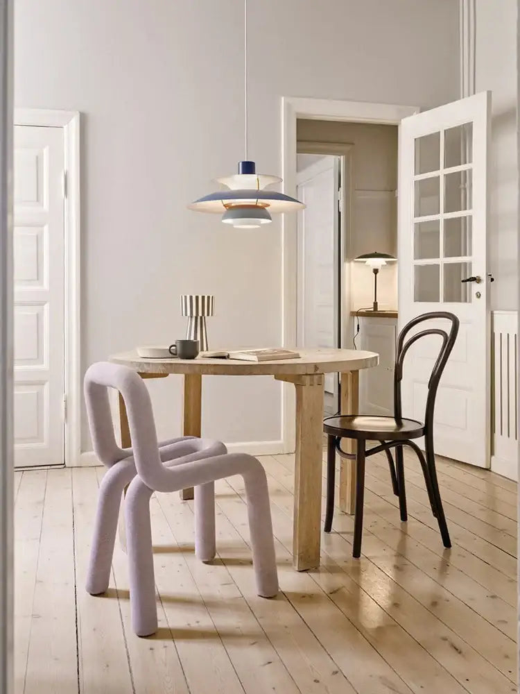 Modern tiered colorful metal hanging light dining room suspension lamp
