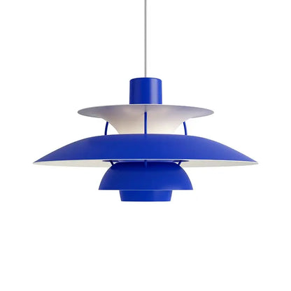 Modern tiered colorful metal hanging light dining room suspension lamp