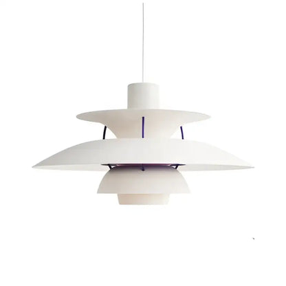 Modern tiered colorful metal hanging light dining room suspension lamp