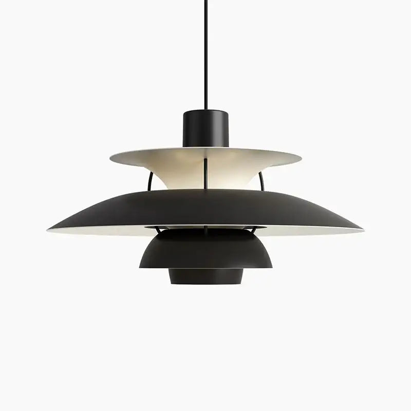 Modern tiered colorful metal hanging light dining room suspension lamp