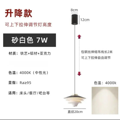 Modern tiered cream wind milk glass pendant lights kitchen dining