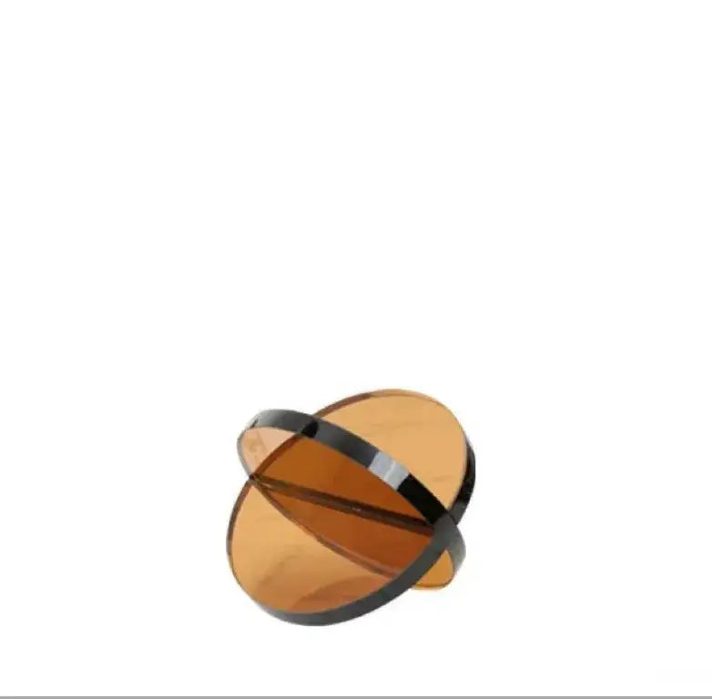 Modern tinted intersect glass ball semicircle – living room decor