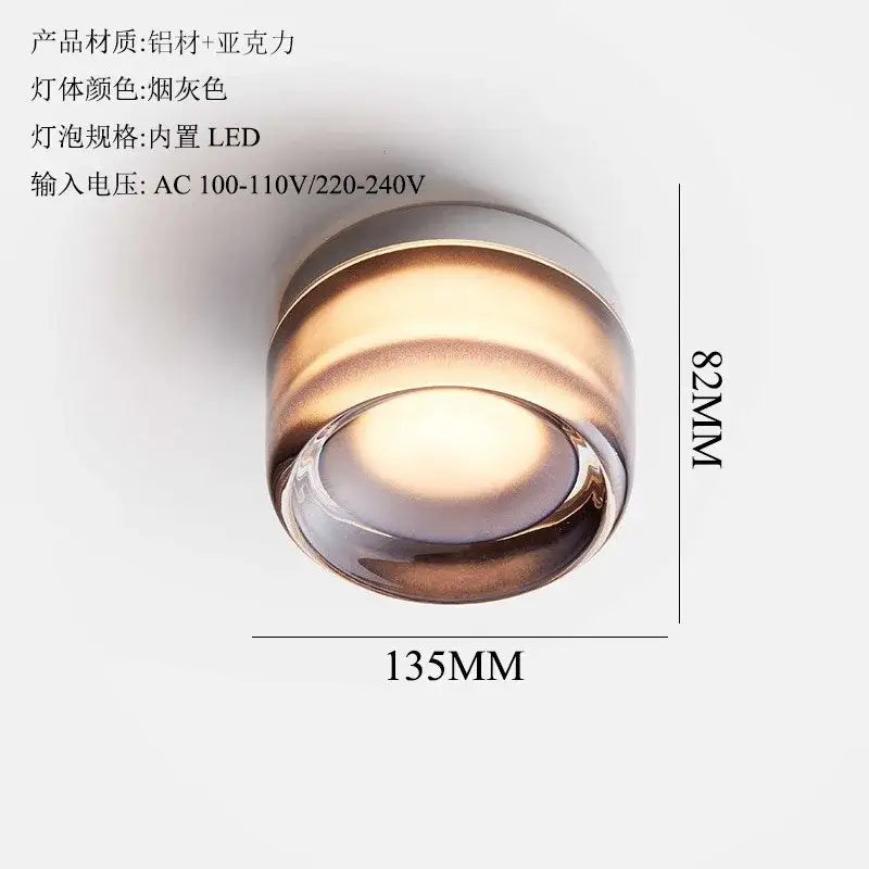 Modern translucent dimple potato chip wall lamp bedroom glass light