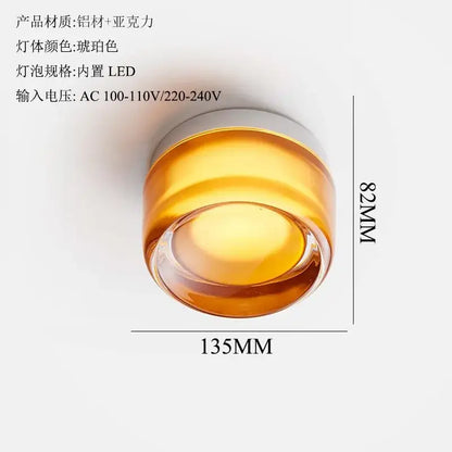 Modern translucent dimple potato chip wall lamp bedroom glass light