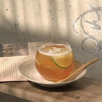 Modern transparent glass coffee mug for kitchen and dining room