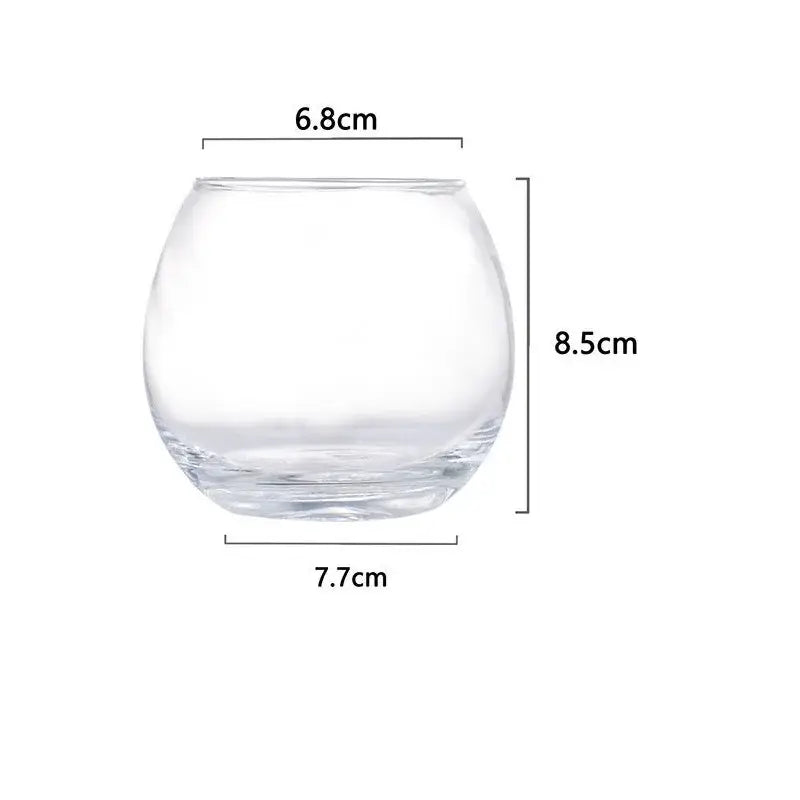 Modern transparent glass coffee mug for kitchen and dining room