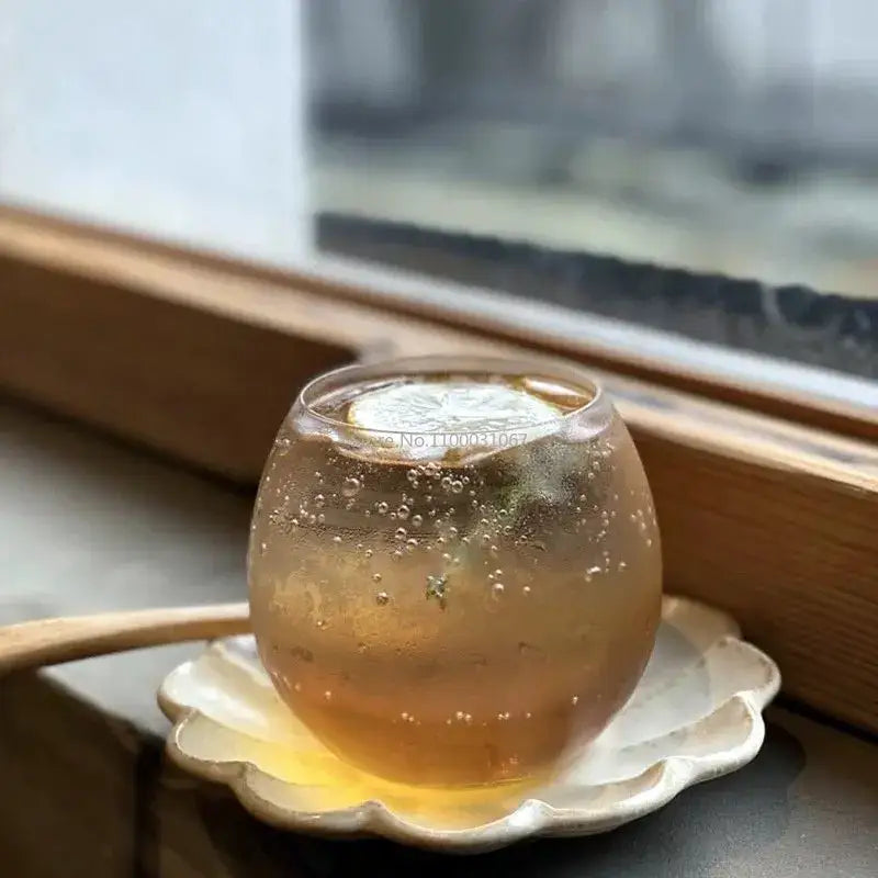 Modern transparent glass coffee mug for kitchen and dining room