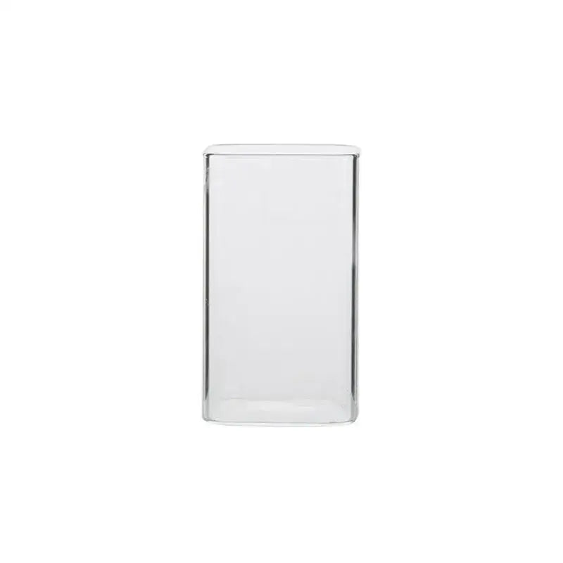 Modern transparent glass square measuring cup for kitchen and dining