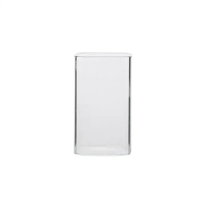 Modern transparent glass square measuring cup for kitchen and dining