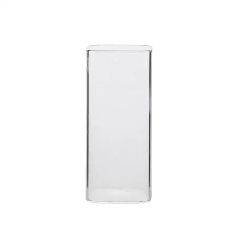 Modern transparent glass square measuring cup for kitchen and dining