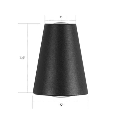 DecorBites™ Modern Trapezoid LED Wall Sconce in Black - Metallic Garden Wall Light
