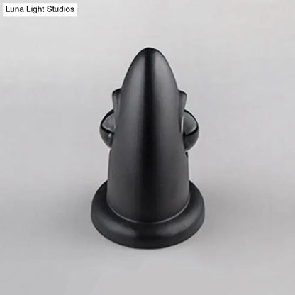 Modern triangle white and chrome bedroom wall sconce lamp
