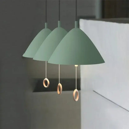 Modern trio color designer pendant light dining room pull switch