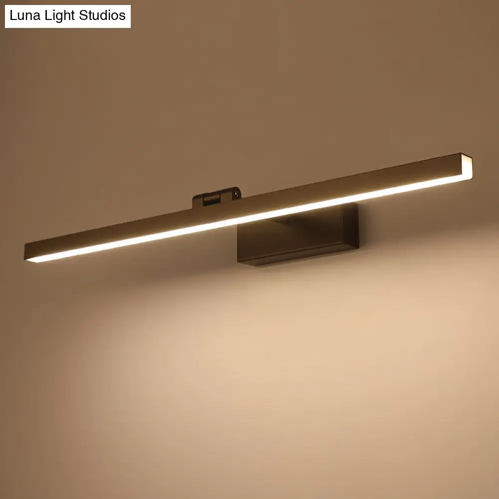DecorBites™ Modern Tubular LED Vanity Lamp in Black/White Finish for Bathroom Wall Lighting