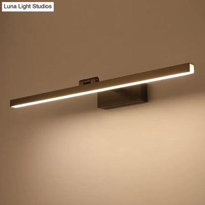 DecorBites™ Modern Tubular LED Vanity Lamp in Black/White Finish for Bathroom Wall Lighting