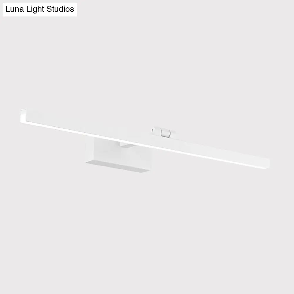 DecorBites™ Modern Tubular LED Vanity Lamp in Black/White Finish for Bathroom Wall Lighting
