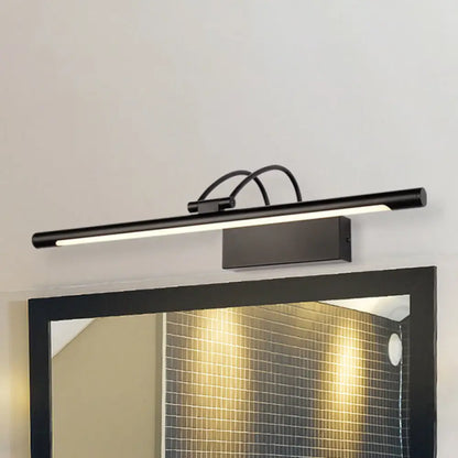 DecorBites™ Modern Tubular LED Wall Sconce with Black Finish, 18"/21.5" W in Warm/White Light