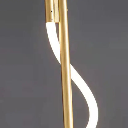 Modern twisted black dimming wall lights bedroom led sconce