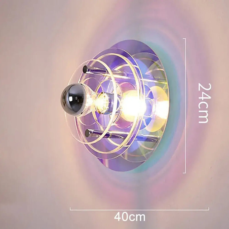 Modern ufo acrylic led wall lamp living room decor