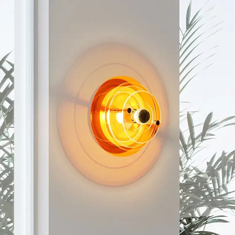 Modern ufo acrylic led wall lamp living room decor