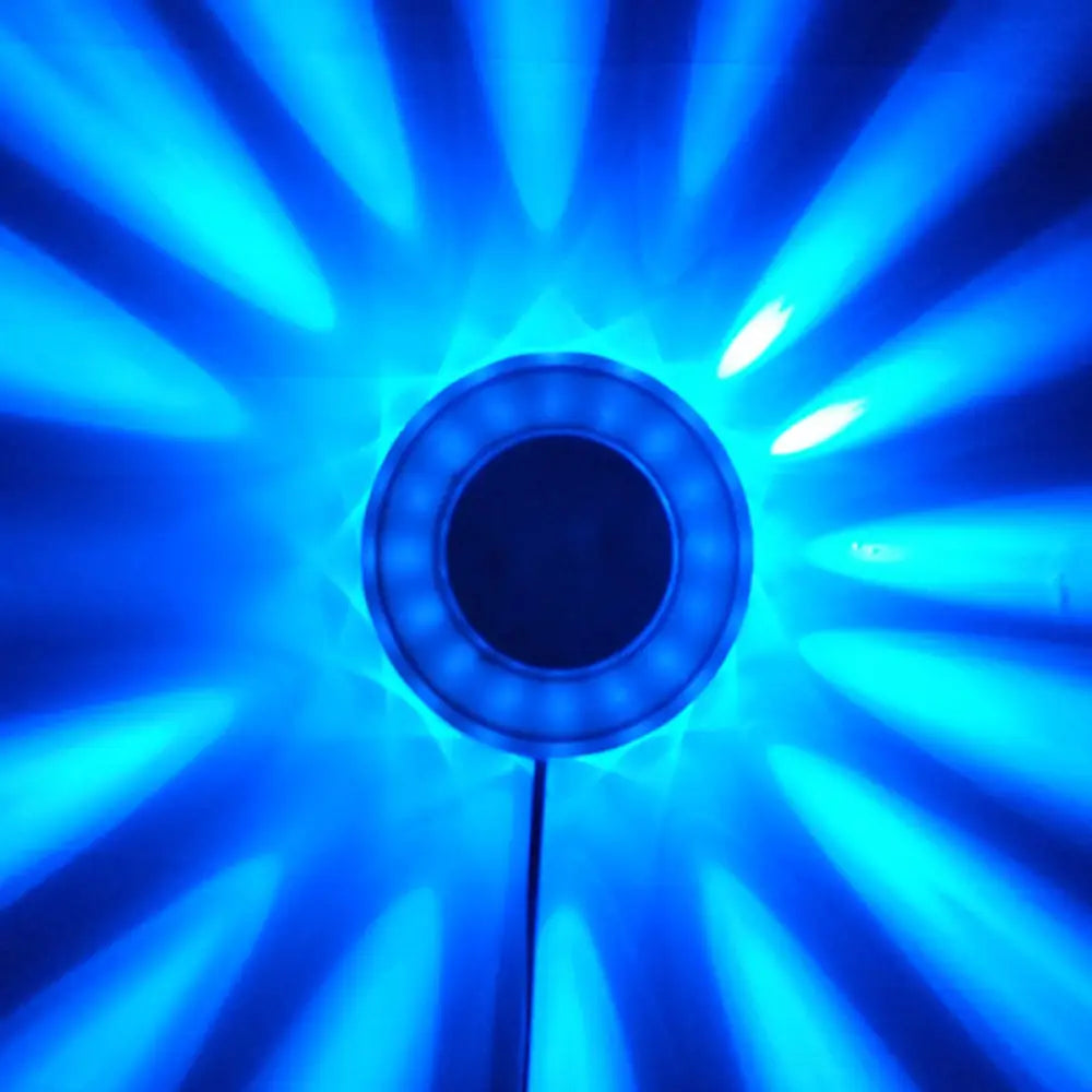 DecorBites™ Modern UFO Karaoke Bar Wall Light with Flashing RGB LED in Black/White
