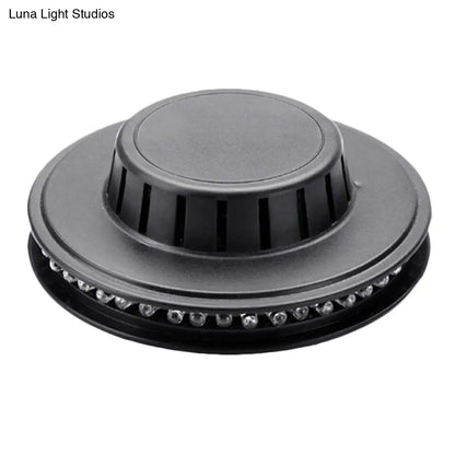 DecorBites™ Modern UFO Karaoke Bar Wall Light with Flashing RGB LED in Black/White
