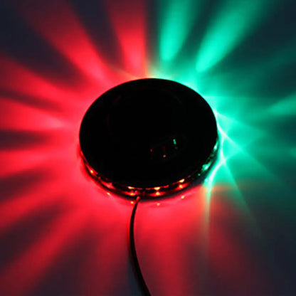 DecorBites™ Modern UFO Karaoke Bar Wall Light with Flashing RGB LED in Black/White