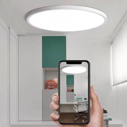Modern ultra thin white led ceiling light for living room