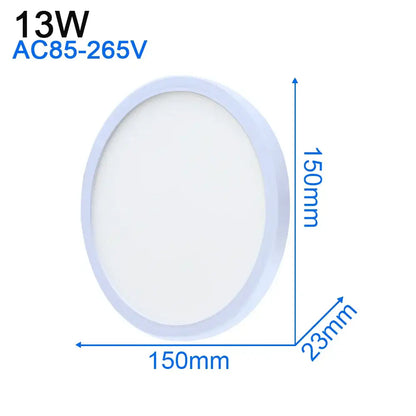 Modern ultra thin white led ceiling light for living room