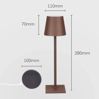 Modern usb rechargeable acrylic table lamp for bedroom and living room