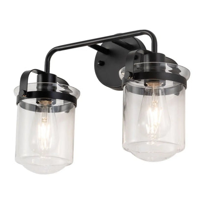 Modern Wall Lights Sconces with Clear Glass Shade and E26 Socket