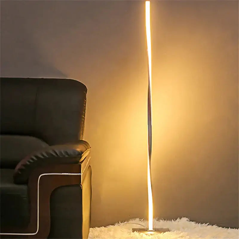 Modern warm white dimmable led floor lamp living room lighting